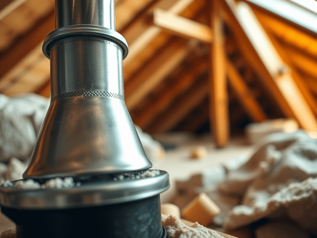 Czym ocieplić komin na strychu?