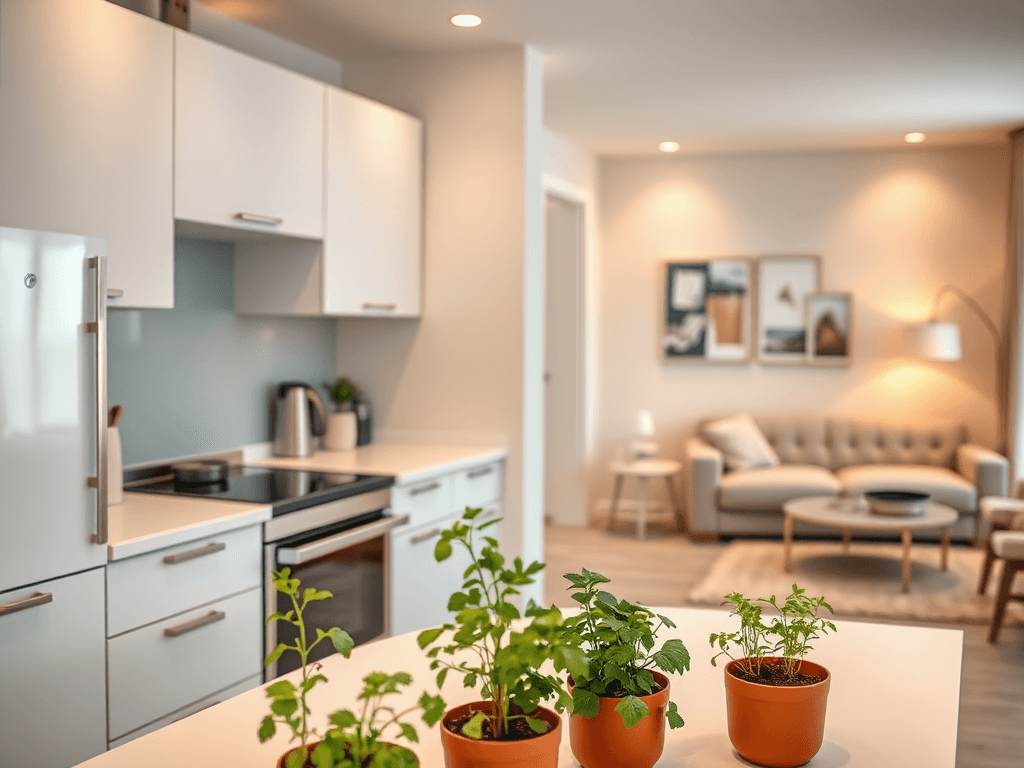 Kuchnia na jednej ścianie w salonie – jak ją dobrze zaprojektować?