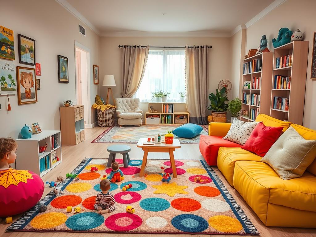 Jak urządzić funkcjonalny kącik do zabawy dla dzieci w salonie?