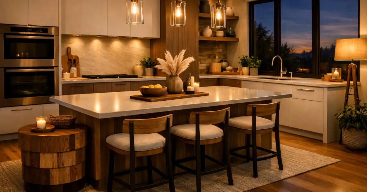 Wyspa w kuchni na środku – jak ją zaprojektować i urządzić?