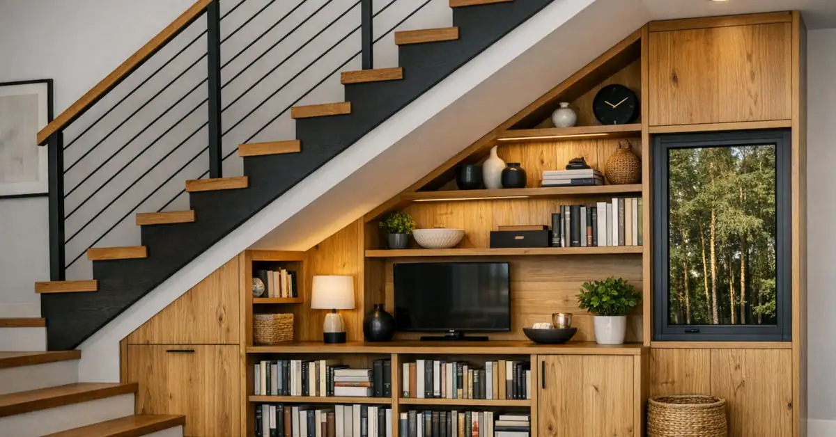 Wnęka pod schodami – pomysły na aranżacje