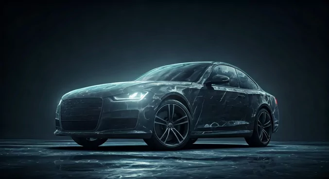 alt_text: Realistyczny obraz drewnianej elewacji zabezpieczonej lakierobecnai, olejami i woskami.