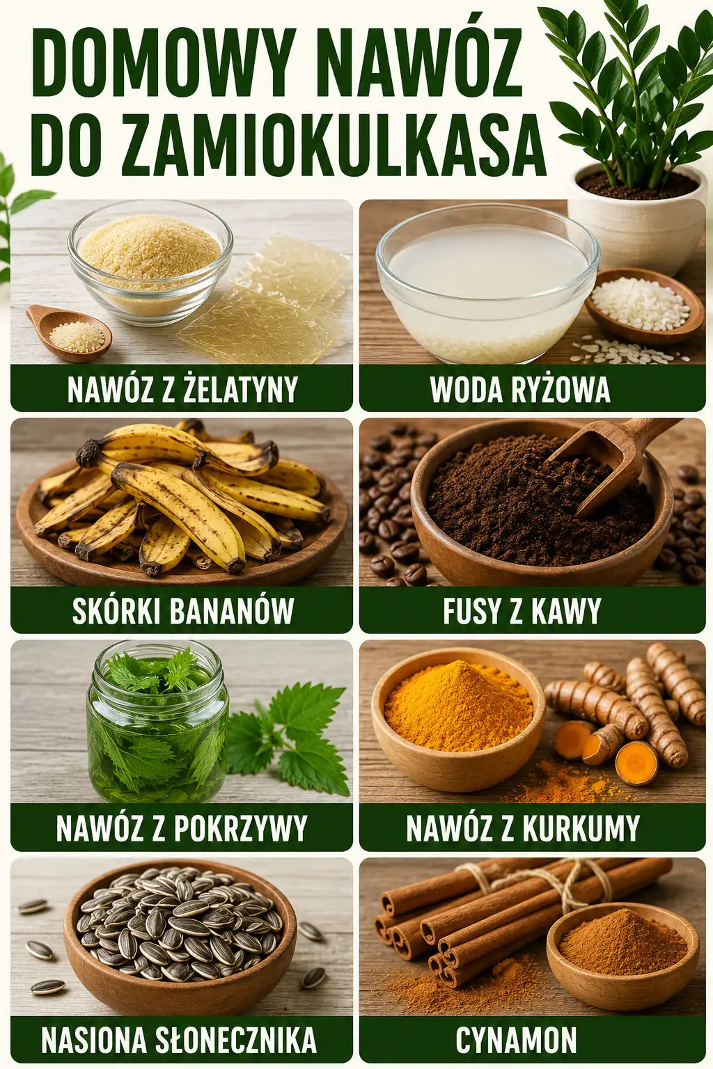 Jak zrobić domowy nawóz do zamiokulkasa?
