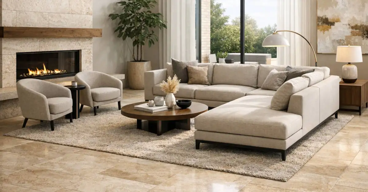 Trawertyn na podłogę – zalety, wady, koszty